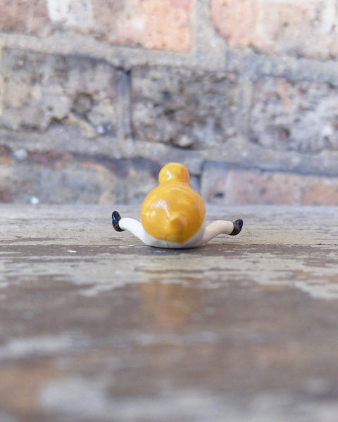 Tinybirdman Ceramic Art Toy [A Strange Yellow Fellow]