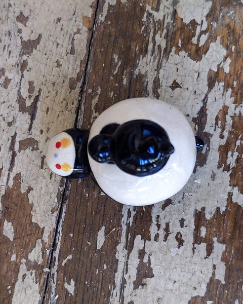 Birbauble Ceramic Art Toy [Mother and Child, Below-glaze fissure]