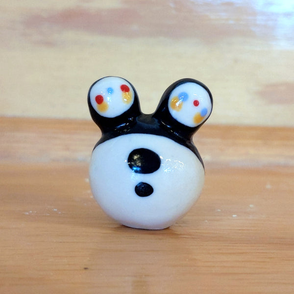 Birbauble Ceramic Art Toy [BB22.009 Two-headed, Inverse Face]
