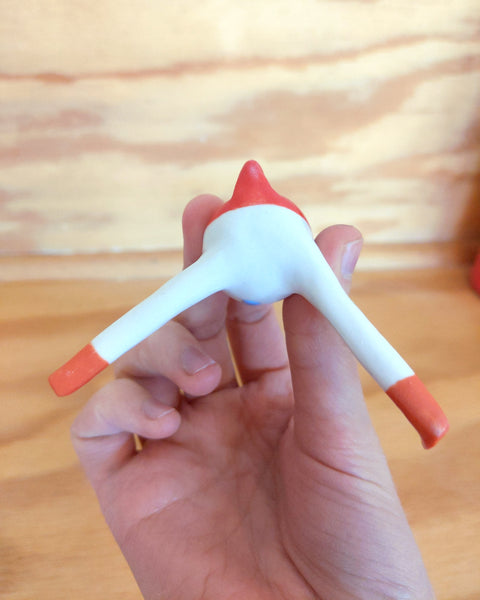 Tinybirdman Ceramic Art Toy [22.020: Tangerine Classic]