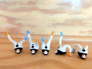 Tinybirdman Ceramic Art Toy [22.028->22.032: Slightly under 1 inch, Lying on back, Batch of 5]