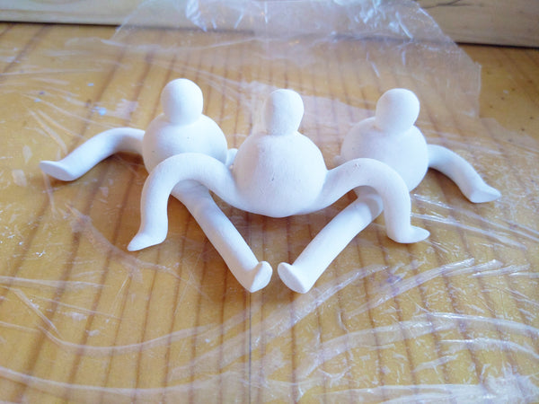 Tinybirdman Ceramic Art Toy Trio [22.050 + 22.051 + 22.052, Set of Three]