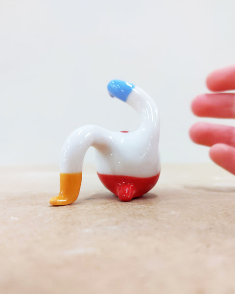 Tinybirdman Ceramic Art Toy [22.067: Classic in Red]