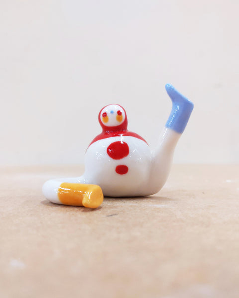 Tinybirdman Ceramic Art Toy [22.068: Classic in Red]