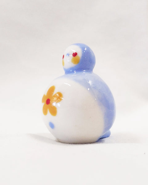 Birbauble Ceramic Art Toy [BB22.024: Yellow Flower Belly]