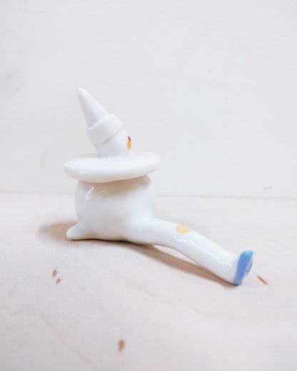 Tinybirdman Ceramic Art Toy [22.073: Large Blue Pierrot]