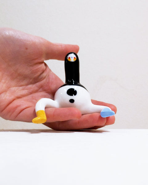 Tinybirdman Ceramic Art Toy [22.079: Longestneckman]