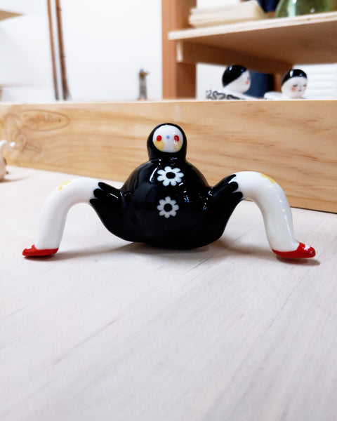 Tinybirdman Ceramic Art Toy [22.085 Lacey Daisy Jumper]