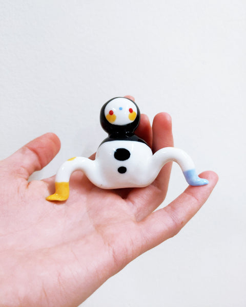 Tinybirdman Ceramic Art Toy [22.081: Bobblenoggin]