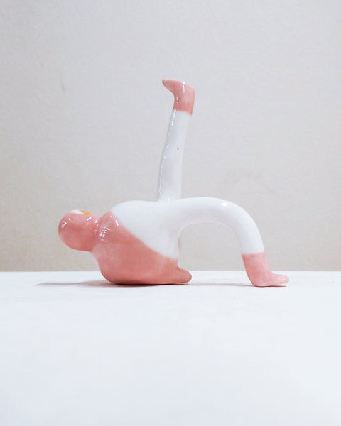 Tinybirdman Ceramic Art Toy [22.089: Pastel Pink Classic]