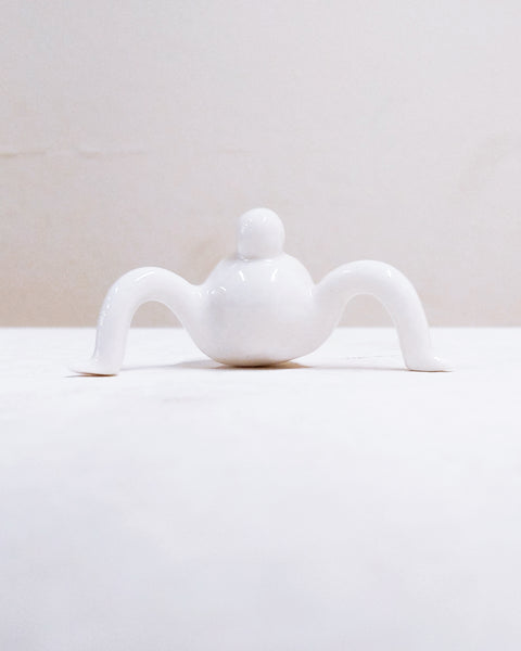 Tinybirdman Ceramic Art Toy [22.093: Glossy White Mini]