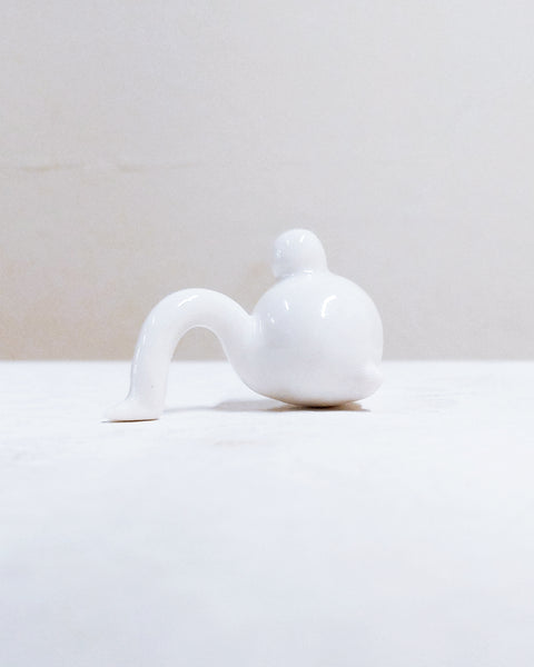 Tinybirdman Ceramic Art Toy [22.093: Glossy White Mini]