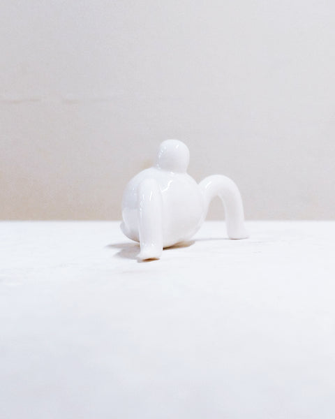 Tinybirdman Ceramic Art Toy [22.093: Glossy White Mini]