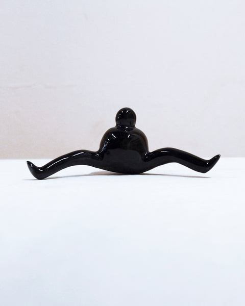 Tinybirdman Ceramic Art Toy [22.098: Glossy Black Mini]