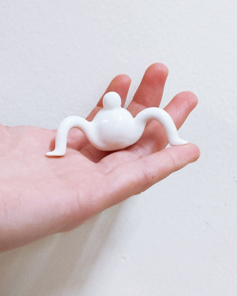 Tinybirdman Ceramic Art Toy [22.093: Glossy White Mini]