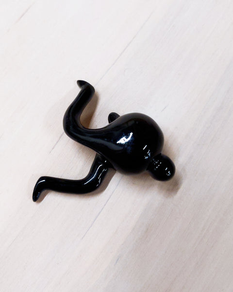 Tinybirdman Ceramic Art Toy [22.099: Glossy Black Mini]