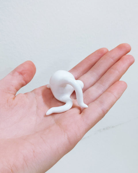Tinybirdman Ceramic Art Toy [22.094: Glossy White Mini]