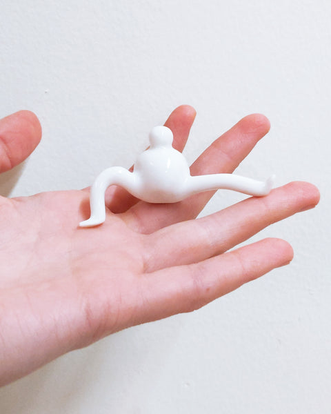 Tinybirdman Ceramic Art Toy [22.095: Glossy White Mini]