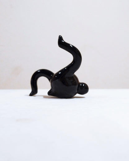 Tinybirdman Ceramic Art Toy [22.100: Glossy Black Mini]