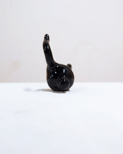 Tinybirdman Ceramic Art Toy [22.100: Glossy Black Mini]
