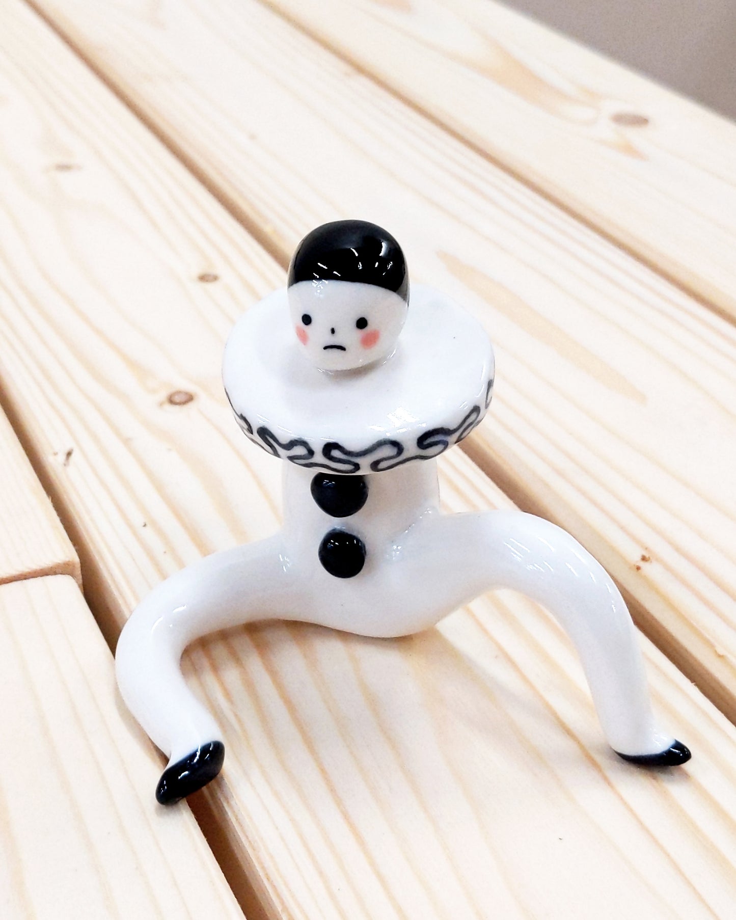 goatPIERROT Ceramic Art Toy [22.076: Large Pierrot]