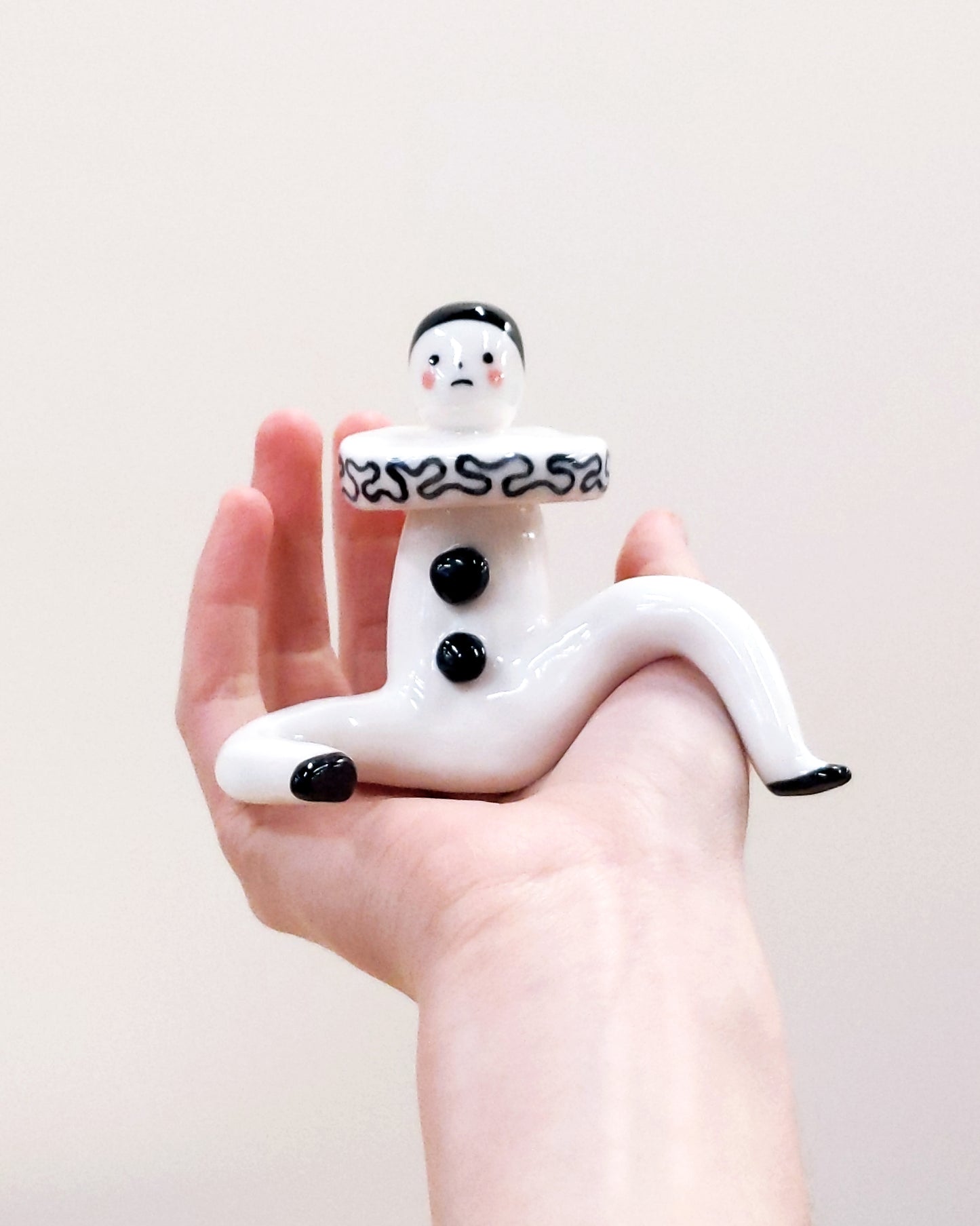 goatPIERROT Ceramic Art Toy [22.076: Large Pierrot]