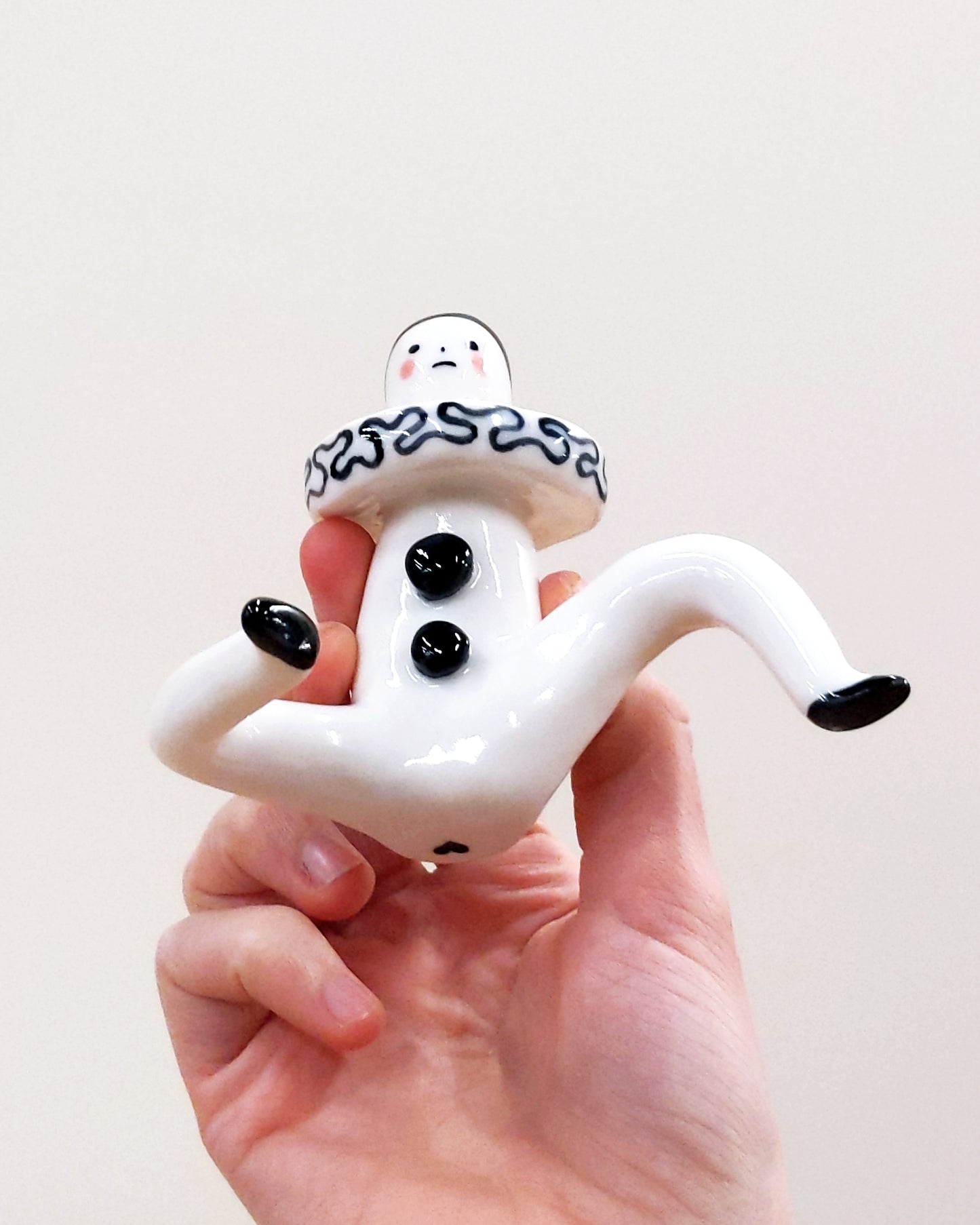 goatPIERROT Ceramic Art Toy [22.076: Large Pierrot]