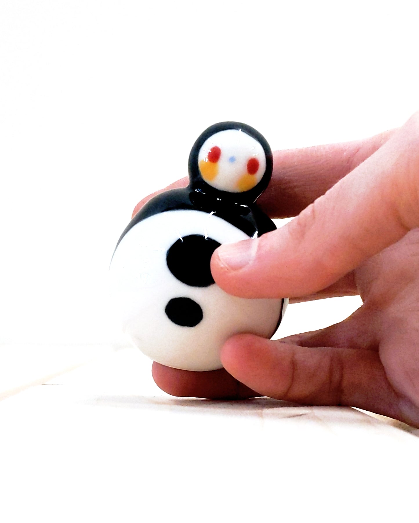 Birbauble Ceramic Art Toy [BB23.024: LARGE Just under 2" Body Diameter, SECOND]