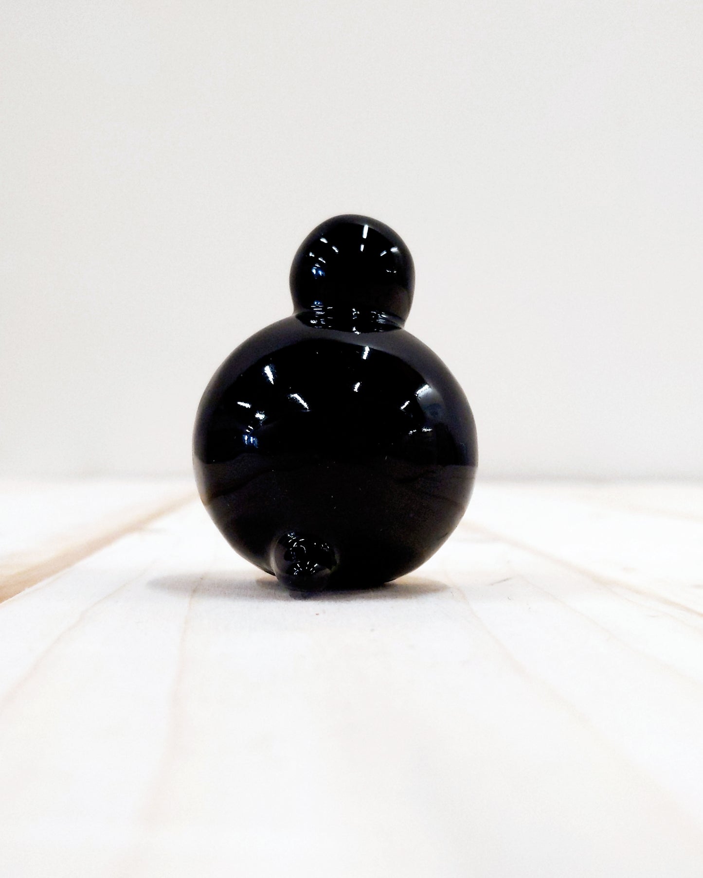 Birbauble Ceramic Art Toy [BB23.022: Large Classic Black, 1.75" Body Diameter]
