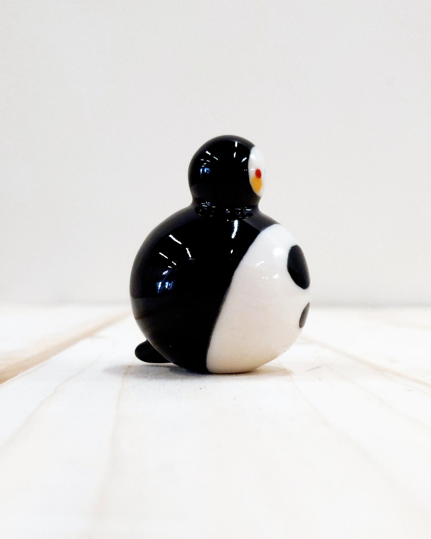 Birbauble Ceramic Art Toy [BB23.022: Large Classic Black, 1.75" Body Diameter]