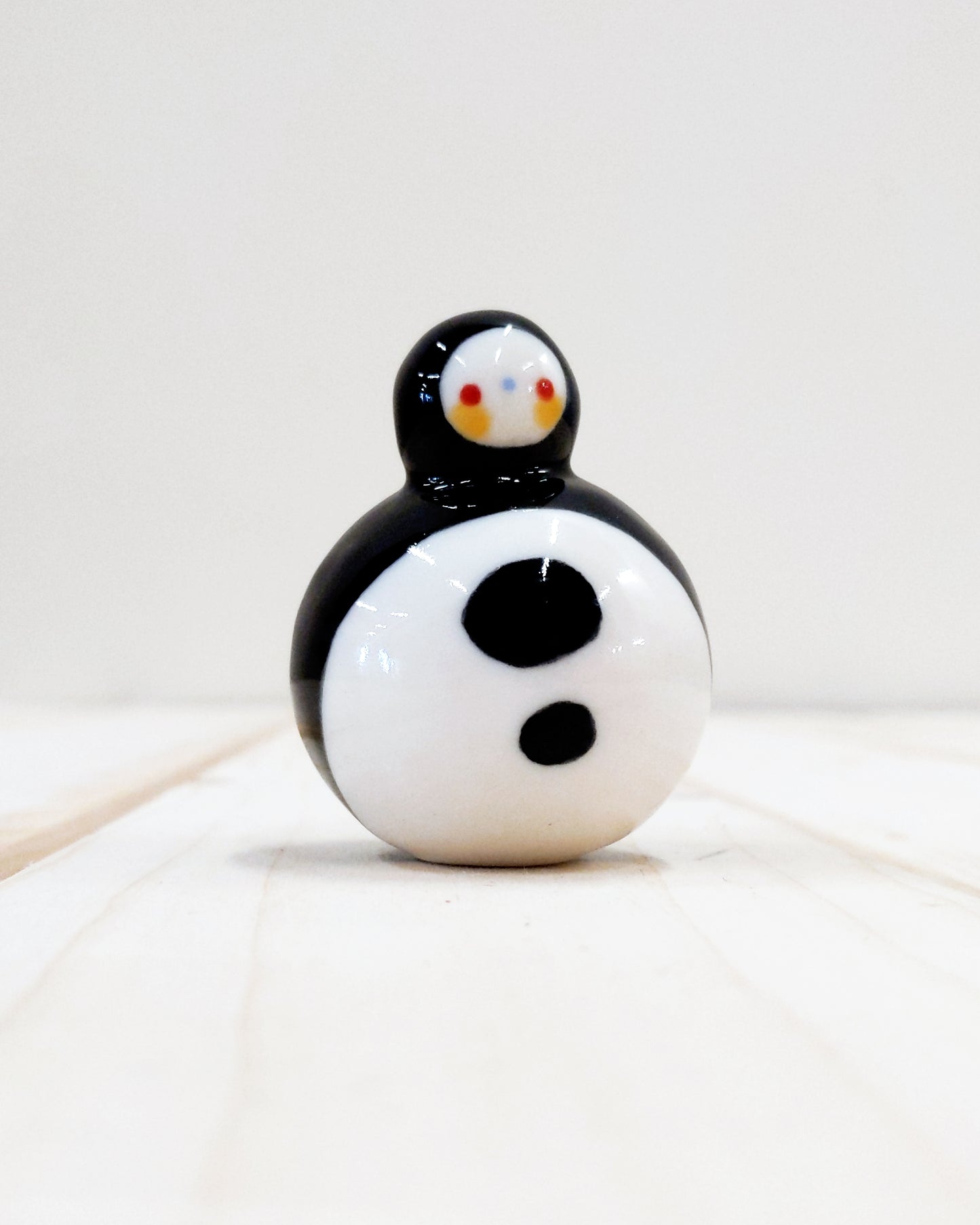 Birbauble Ceramic Art Toy [BB23.022: Large Classic Black, 1.75" Body Diameter]