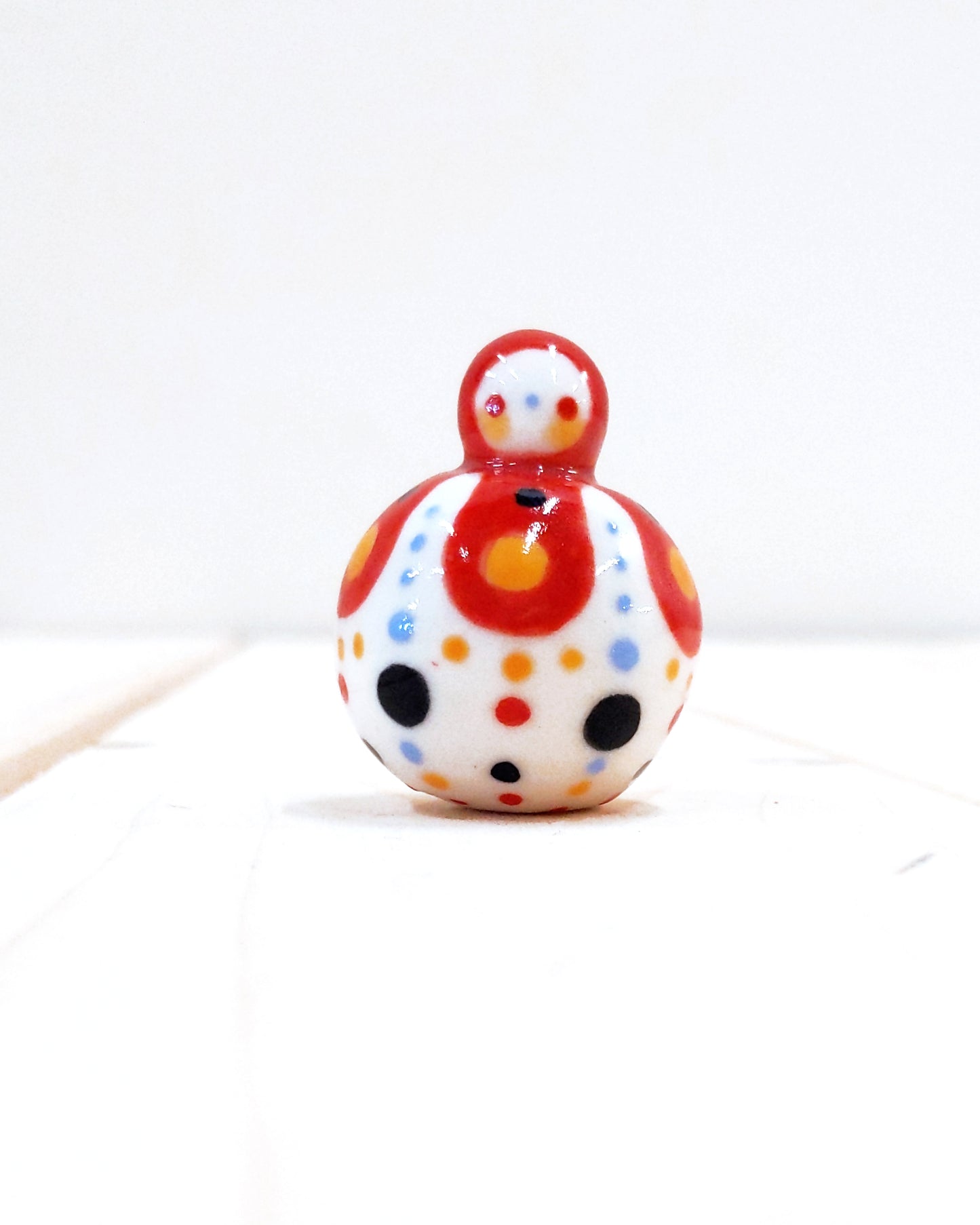 Birbauble Ceramic Art Toy [BB23.015: Ridiculous, 1.25" Body Diameter]