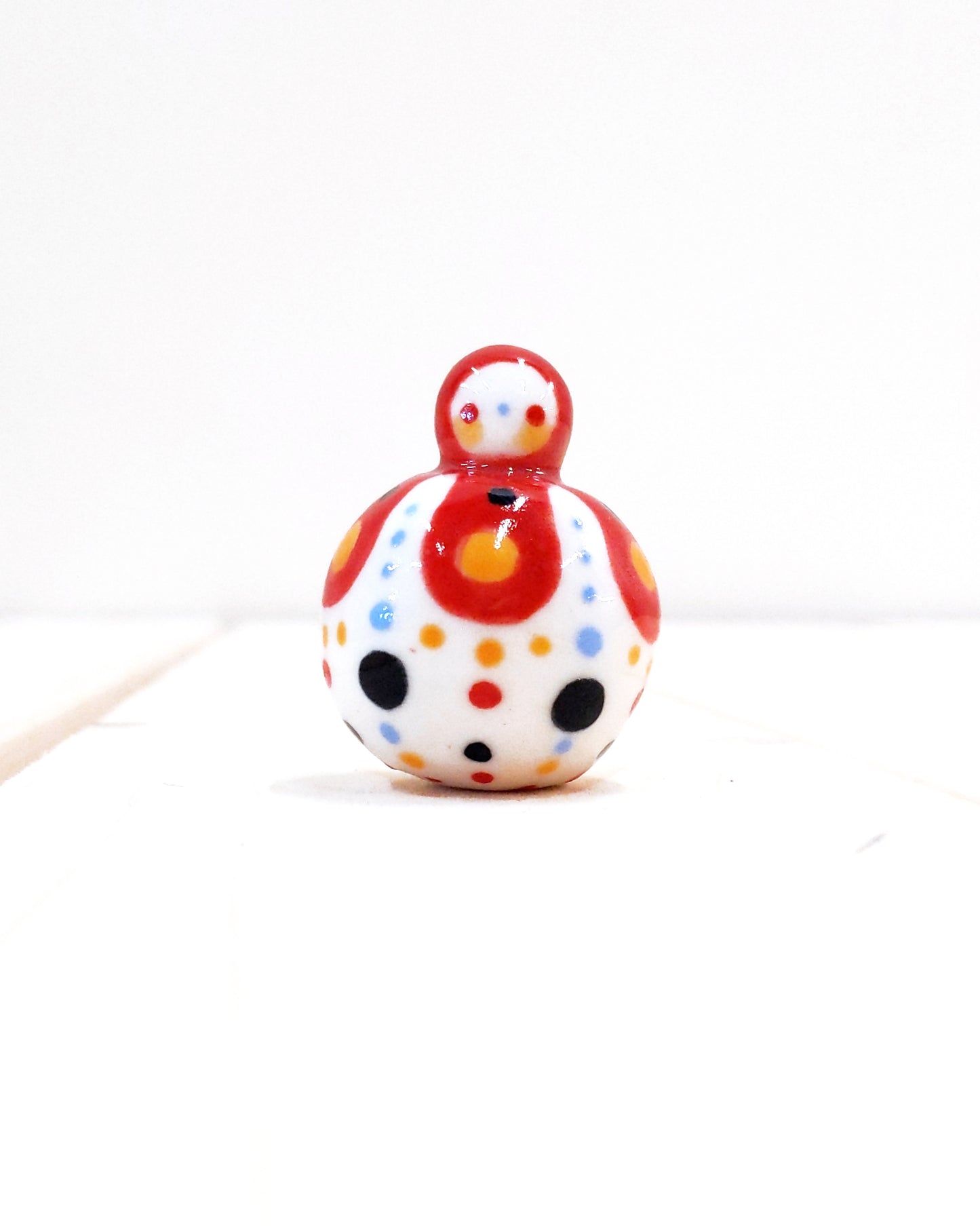 Birbauble Ceramic Art Toy [BB23.015: Ridiculous, 1.25" Body Diameter]