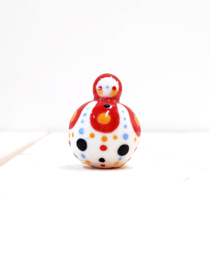 Birbauble Ceramic Art Toy [BB23.015: Ridiculous, 1.25" Body Diameter]