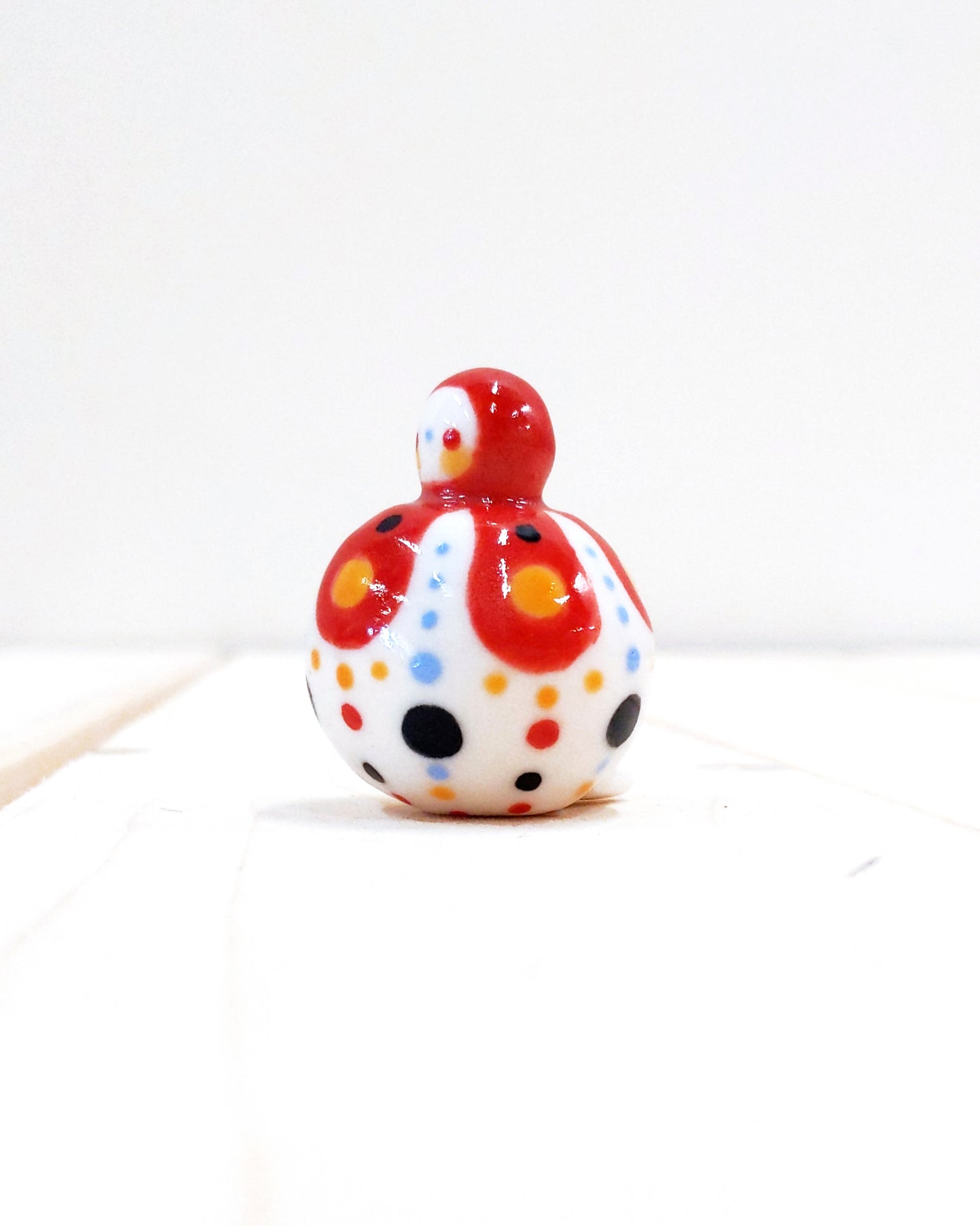 Birbauble Ceramic Art Toy [BB23.015: Ridiculous, 1.25" Body Diameter]