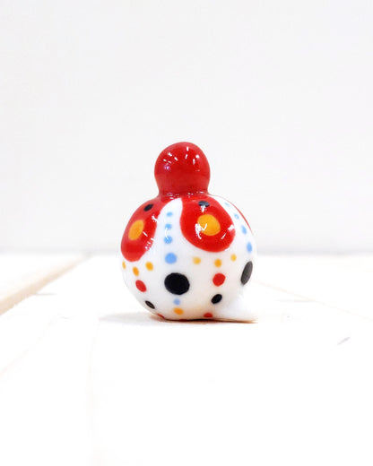 Birbauble Ceramic Art Toy [BB23.015: Ridiculous, 1.25" Body Diameter]