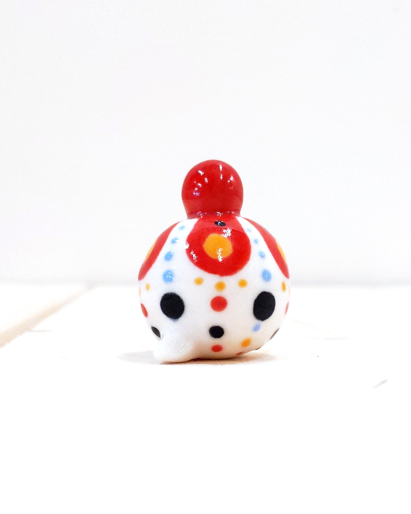 Birbauble Ceramic Art Toy [BB23.015: Ridiculous, 1.25" Body Diameter]