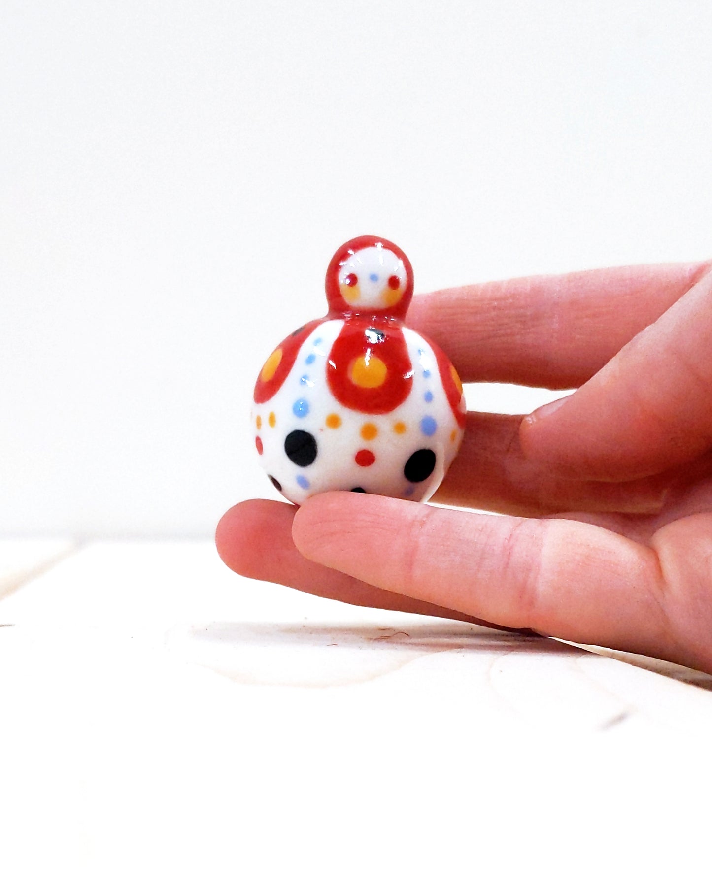 Birbauble Ceramic Art Toy [BB23.015: Ridiculous, 1.25" Body Diameter]