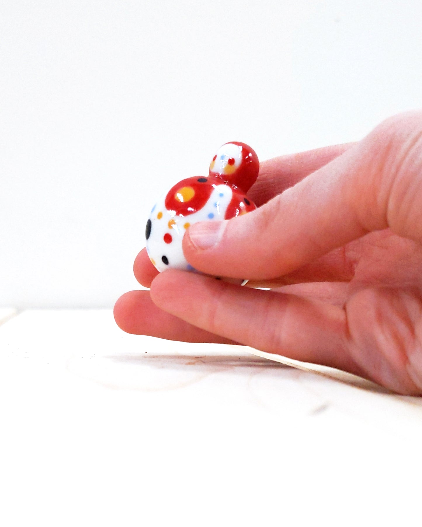 Birbauble Ceramic Art Toy [BB23.015: Ridiculous, 1.25" Body Diameter]