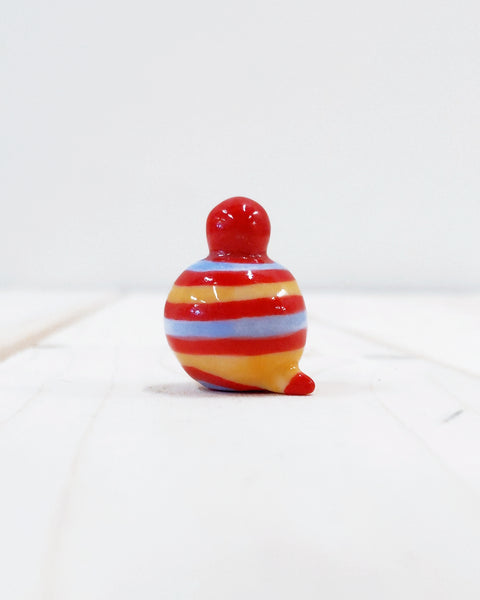 Birbauble Ceramic Art Toy [BB23.011: Gum Stripe Mini]