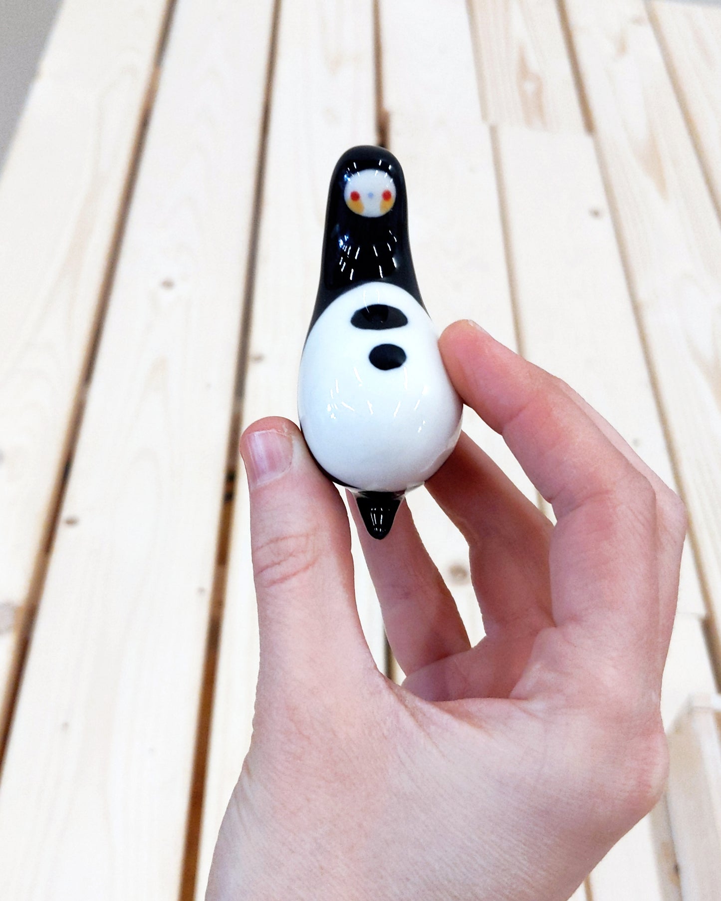Birbauble Ceramic Art Toy [BB23.008: Longbob, 3"]