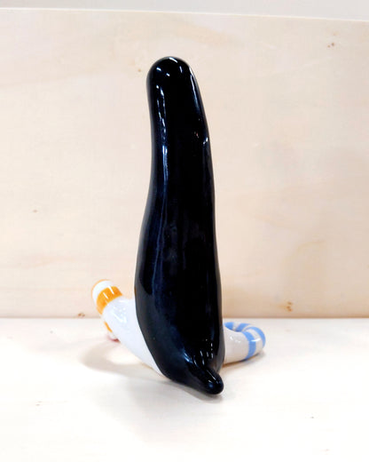 goatPIERROT Ceramic Art Toy [23.001: Largest Longestbirdman with Socks]