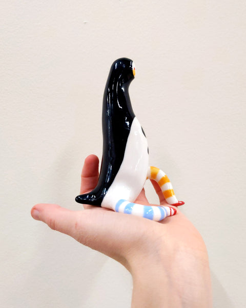 goatPIERROT Ceramic Art Toy [23.001: Largest Longestbirdman with Socks]