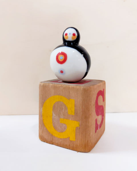 goatPIERROT Ceramic Art Toy [Birbauble BB23.025: Target Buttons]