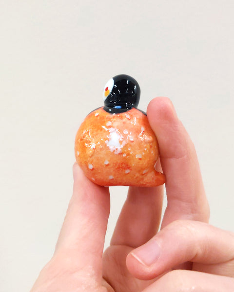 goatPIERROT Ceramic Art Toy [Birbauble BB23.029: Black Flower Golden Strawberry - SECOND]
