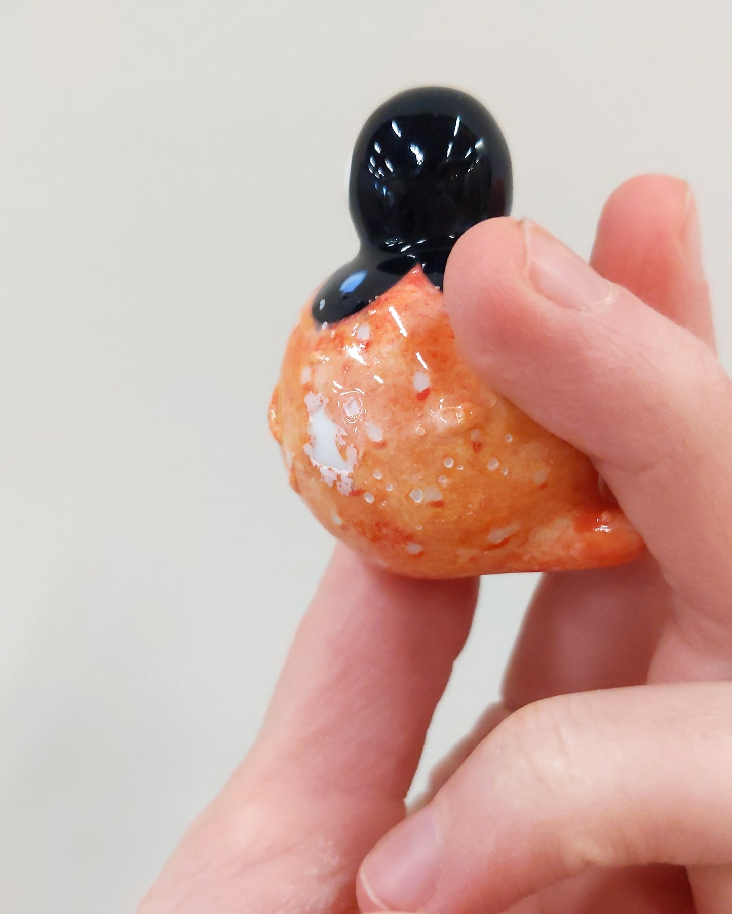 goatPIERROT Ceramic Art Toy [Birbauble BB23.029: Black Flower Golden Strawberry - SECOND]