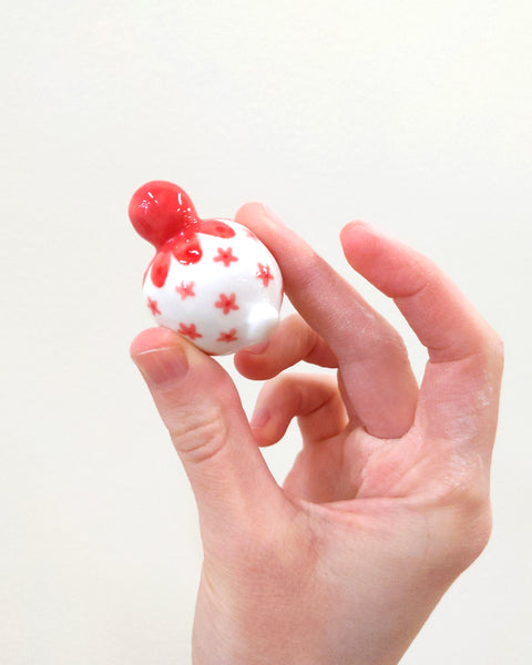 goatPIERROT Ceramic Art Toy [Birbauble BB23.052: Cherry Blossom]