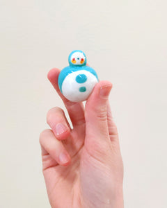 goatPIERROT Ceramic Art Toy [Birbauble BB23.056: Classic in Teal - SECOND]