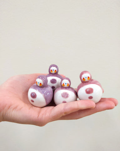 goatPIERROT Ceramic Art Toy [Birbauble BB23.058-61: Cloudy Purple Classic SECONDS, Dealer's Choice]