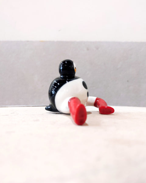 goatPIERROT Ceramic Art Toy [Tinybirdman 23.004: Big Red Boots, Large]